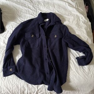 SOLD Anthro Navy “shacket”